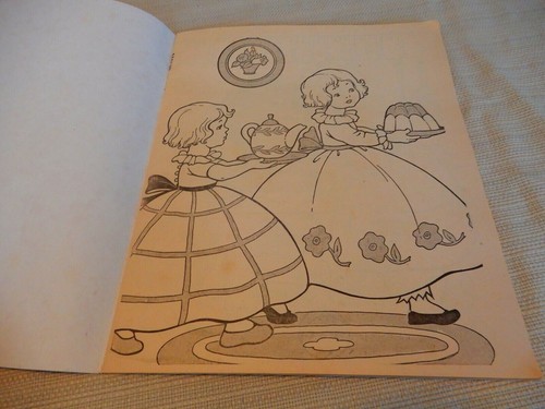 1942 children's Easy to Color Magic Paint Book by Samuel Lowe Co.- uncolored - Picture 3 of 7