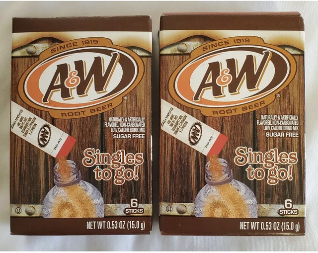 A&W Root Beer Drink Mix Singles to Go 6 Packets for sale online eBay