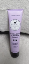 DIONIS  GOAT MILK HAND  AND BODY CREAM - LAVENDER BLOSSOM - 3.3 OZ - NEW
