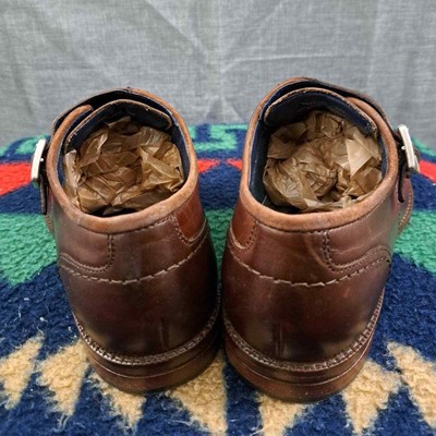 COLE HAAN Men Double Monk Strap Shoes Grand OS Brown 7.5 M  display picture 1
