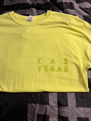 The Life of Pablo Kanye West Las Vegas Green T-Shirt Authentic
