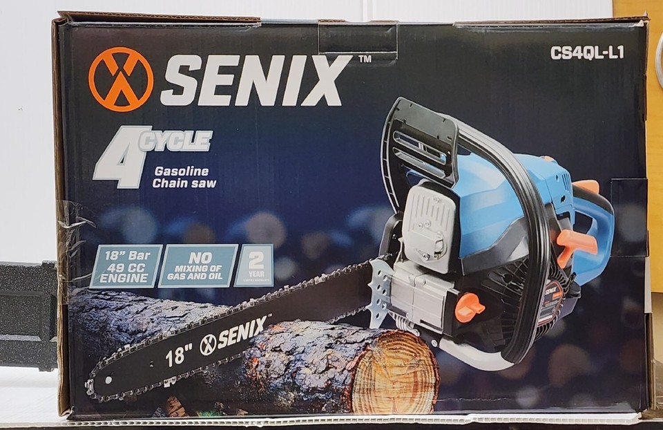 SENIX CS4QLL1 18" 49cc 4Cycle Chainsaw eBay