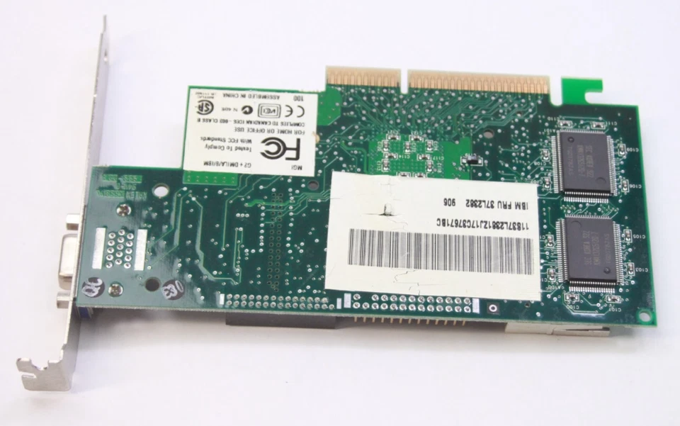 IBM Matrox G2-DMILN 8MB VGA AGP Video Card 37L2382/ G2+DMILN/8/IBM - Image 2 of 2