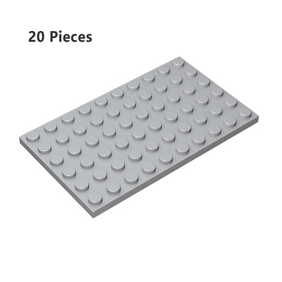 ZITIANYOUBUILD 3033 Plate 6X10 Light Gray Bricks Parts 20 PCS Bricks