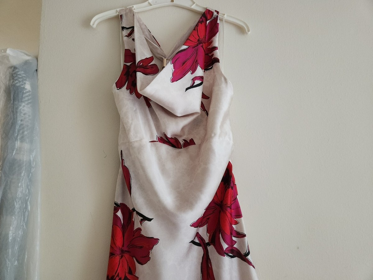 zara printed satin effect midi dress Zara SATIN PRINTED MIDI DRESS