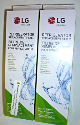 LG Genuine OEM Refrigerator Replacement Water Filter LT1000P/PC/PCS NEW LOT OF 2