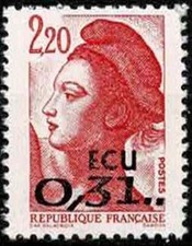 FRANCE 1988 LIBERTE ECU YT  n° 2530  Neuf ★★ luxe / MNH (A)