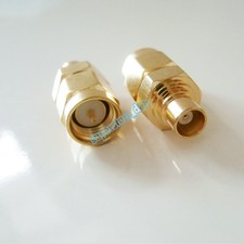 1Pcs SMA Male Plug to MCX Female Straight RF Coax Coaxial Connector Adapter