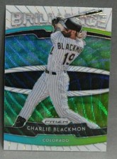 2020 Panini Prizm Brilliance White Wave Charlie Blackmon Baseball Card #B-10