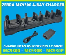 4-Slot Charger Cradle for Zebra MC9300 Scanners, Replaces CRD-MC93-4SCHG-01!🔥⭐