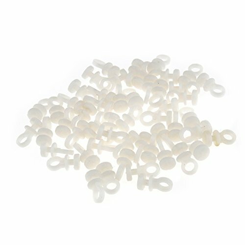 Ganci scorrevoli in plastica per binari per tende, confezione da 50 (o9s)