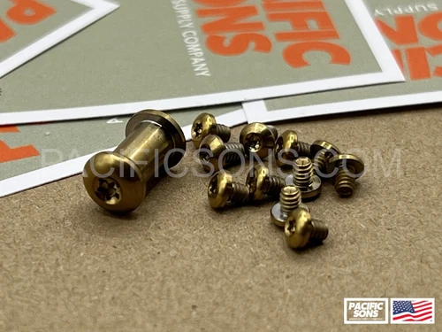 Benchmade Bugout 535 Titanium Screws/Hardware Kit - Gold