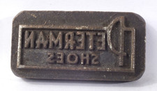DETERMAN SHOES: Brass Leather Embossing Stamp: TJ Edwards Millers Falls