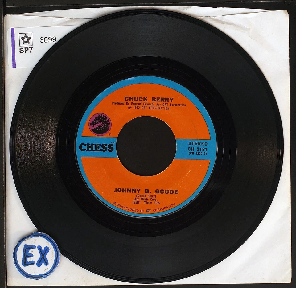 Chuck Berry - Johnny Be Goode - 7" single 45rpm record - Image 2 of 3