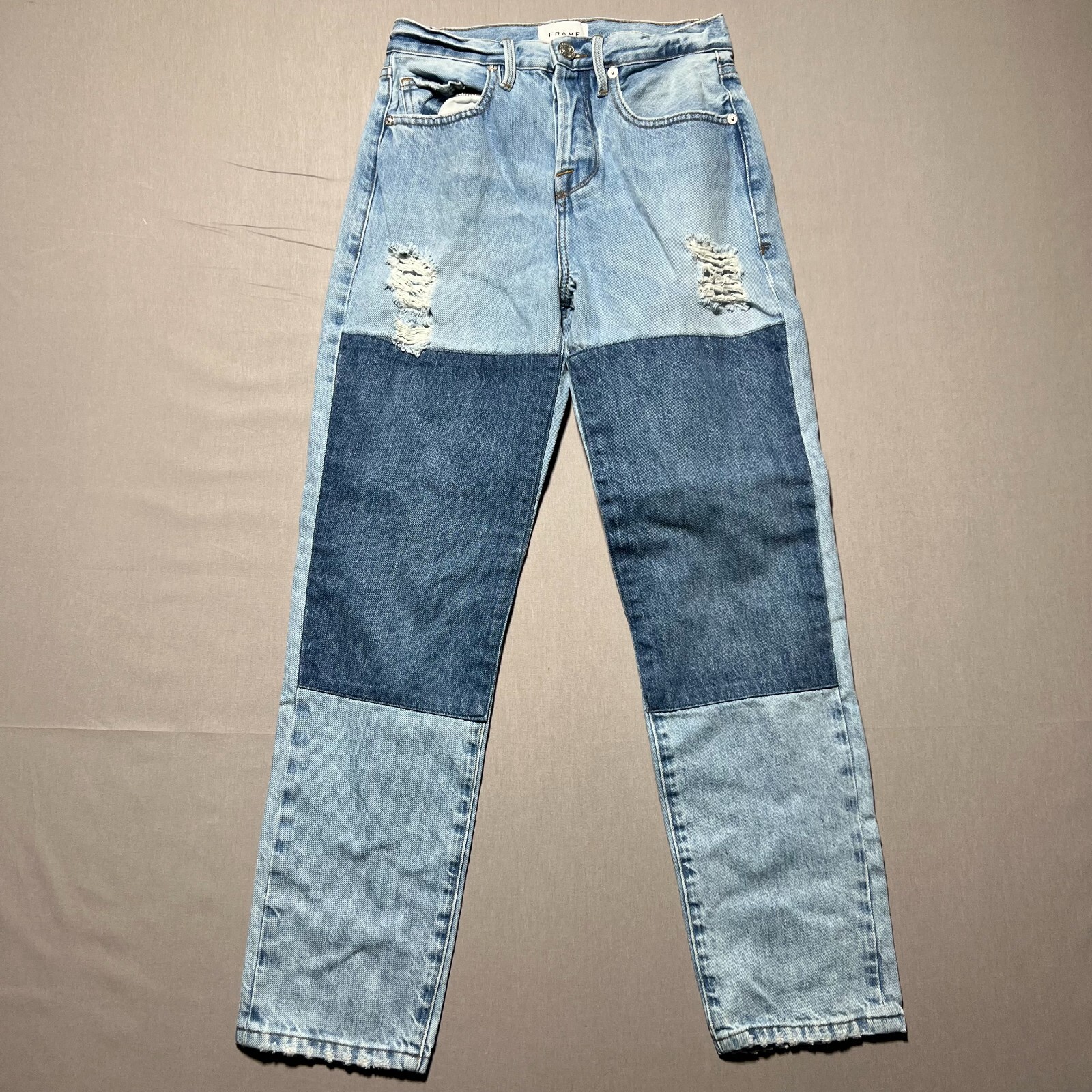 Frame Le Original Patch Work Distressed High Rise… - image 1
