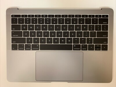 MacBook Pro 13 2016 2TBT3 A1708 Top Case Keyboard Touchpad Battery Space Gray B-