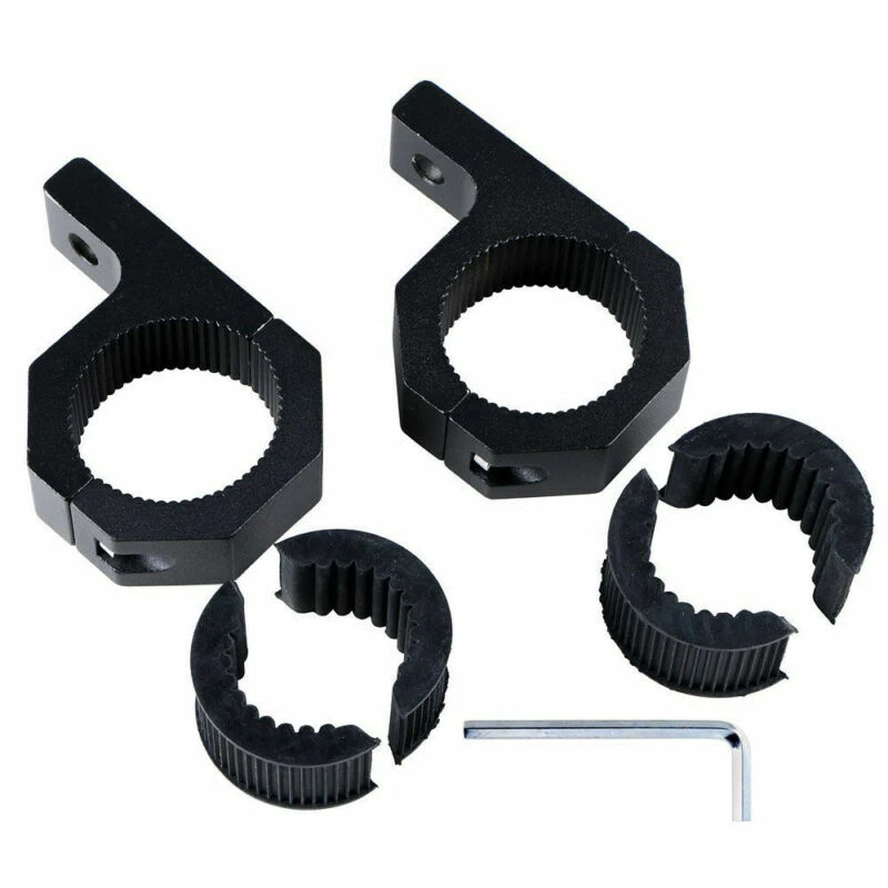 LED Mounting Bracket Fog Work Light Clamp Bar Roof Roll 1.5" 2" Tube 4x4 Offroad - Image 3 of 4
