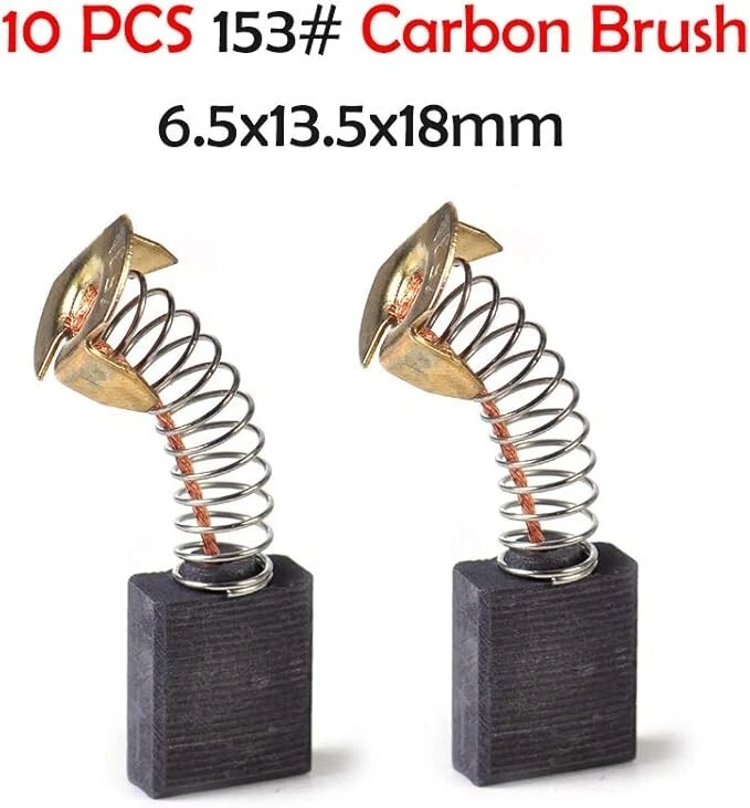 2pcs 18mm x 13mm x 7mm Carbon Brushes for Electric Motor, Replacement Repair Part for Compatible for Power Tools such as Drills 2pcs 18mm x 13mm x 7mm Carbon Brushes for Electric Motor, Replacement Repair Part for Compatible for Power Tools such as Drills