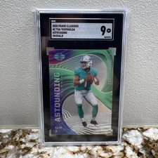 2020 Panini Illusions A2 Tua Tagovailoa Astounding Emerald 