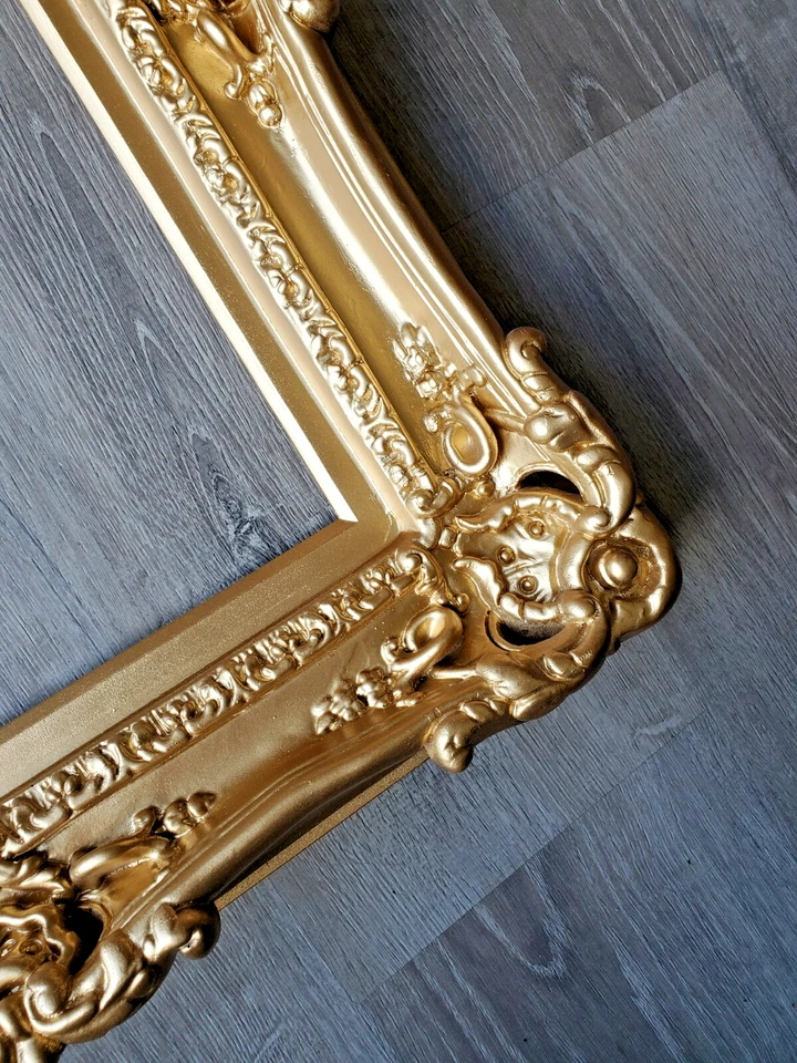 16x20 Matte Gold Photo Frame Ornate Picture Frame Canvas Art Print Home Deco - Image 4 of 4