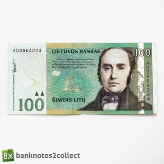 LITHUANIA: 1 x 100 Lithuanian Litu 2007 Banknote.