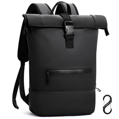 Roll Top Backpack Men Women Waterproof Large Laptop Rucksack Travel Rucksack...