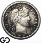 1908 Barber Dime