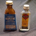 Vintage Crescent Mapleine Maple & Robb-Ross Black Walnut Bottles 2oz 1oz — photo 1