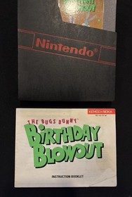 The Bugs Bunny Birthday Blowout (Nintendo NES) w/ Manual, NTSC-U/C Authentic