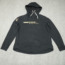 Under Armour Women's Black Medium ColdGear Fleece Hoodie Pullover Camo Logo