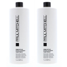 Paul Mitchell Freeze Shine Super Spray - 33.8 oz 2 pack