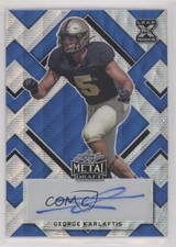2022 Leaf Metal Draft Blue Wave 14/25 George Karlaftis #BA-GK1 Auto 4z8