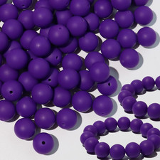120Pcs 15Mm Bulk Silicone Beads for Pens and Keychain Making,Large Bead for Nec
