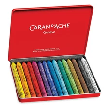Caran D'ache Neocolor I Water-Resistant Wax Pastels 15 Colors 7000.315 NEW