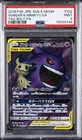 2018 POKEMON JAPANESE SUN & MOON TAG BOLT FULL ART/GENGAR & MIMIKYU GX PSA 9