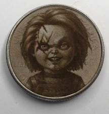 Chucky Halloween US Clad Quarter Surface Engraved Hobo Nickel / Love Token