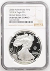 2025-W U.S. Army 250th Privy 1oz American Silver Eagle | NGC PF69 ULTRA CAMEO