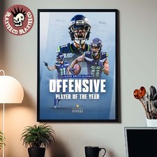 NEW Jaxon Smith Njigba From S3attl3 Team S3ahAwks 2025 Player Of The Year Poster