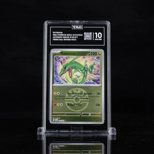 2026 Pokemon - Rayquaza (Friend Ball) 153 Ascended Heroes Reverse Holo - TAG 10