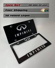 License Plate Frame For Infiniti Tag 2pcs Set Cover Holder Fits Universal