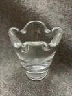 Vintage Steuben 3" Crystal Vase toothpick Holder Signed