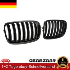 Kühlergrill Nieren Grill Ersatz für BMW X5 E70 X6 E71 07-13 Schwarz  Einzelsteg