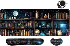 Keyboard Mouse Pad Set, Extended Gaming Mouse Pad Ergonomics Keyboard Wrist Rest