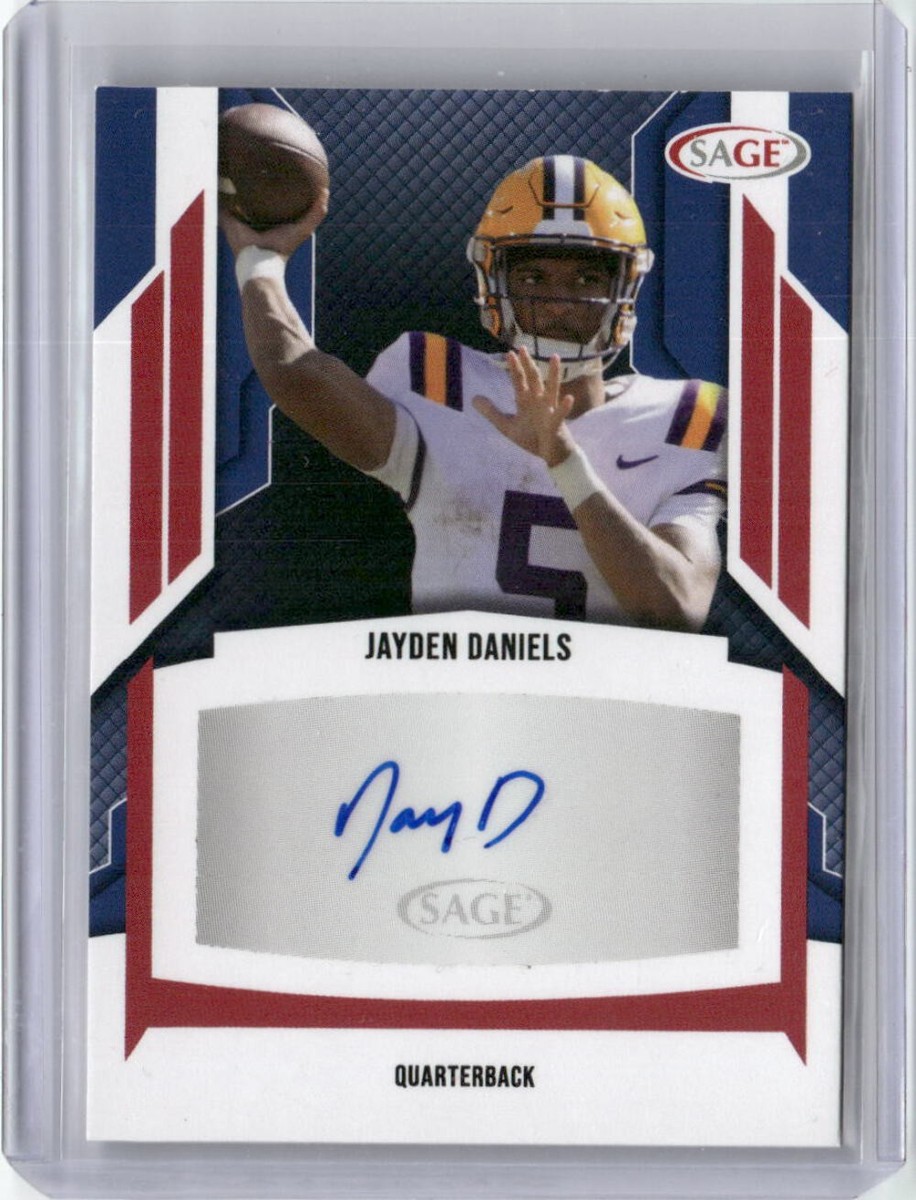 2024 Sage Jayden Daniels #A-JD Autograph Rookie RC Football Card