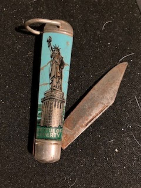 vintage souvenir New York City with Statue of Liberty Pocket Knife
