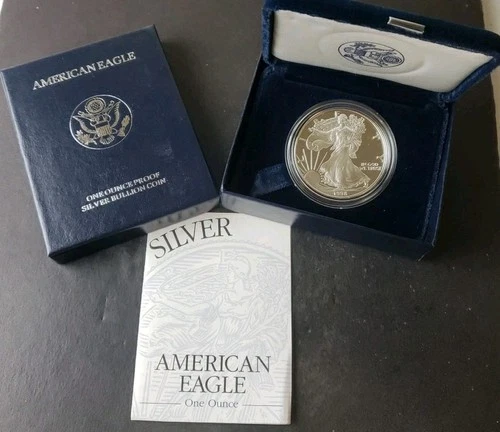 1998 P Proof $1 American Silver Eagle Dollar
