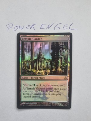 1x FOIL Temple Garden Ravnica City of Guilds Englisch nm bis excellent MTG Magic