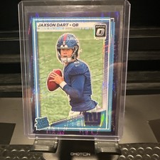 Jaxson Dart 2025 Donruss Optic Rated Rookie #273 Blue Hyper