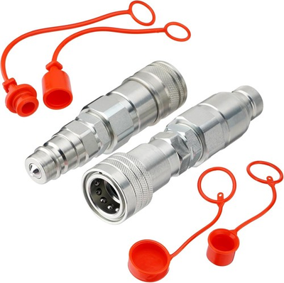 #ad #ad 1 2quot; Flat Face ISO 16028 to Ag ISO 5675 Pioneer Style Hydraulic Quick Connect Co $60.00