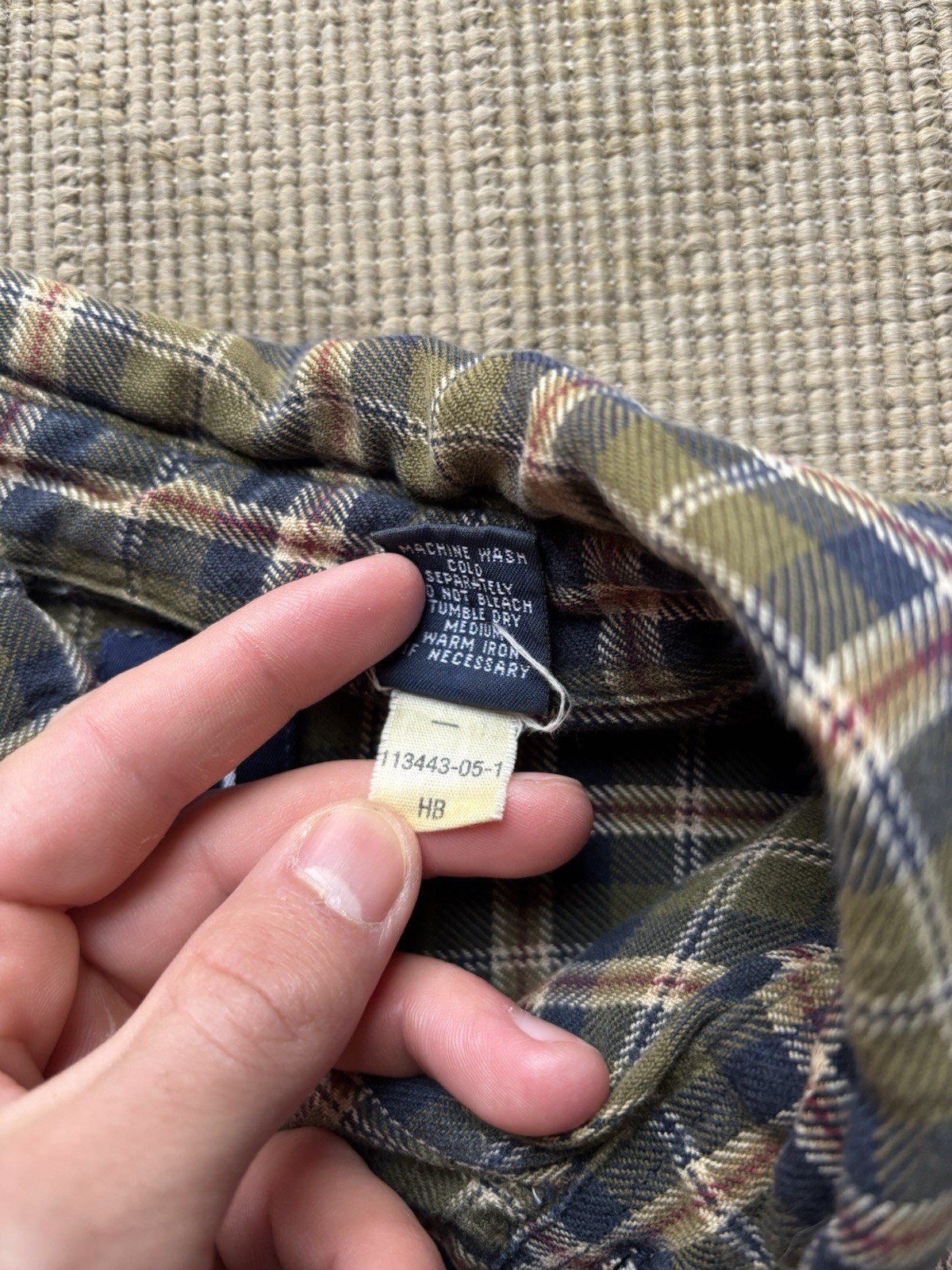 Vintage Gap Plaid Pattern Button Down Cotton Flan… - image 10